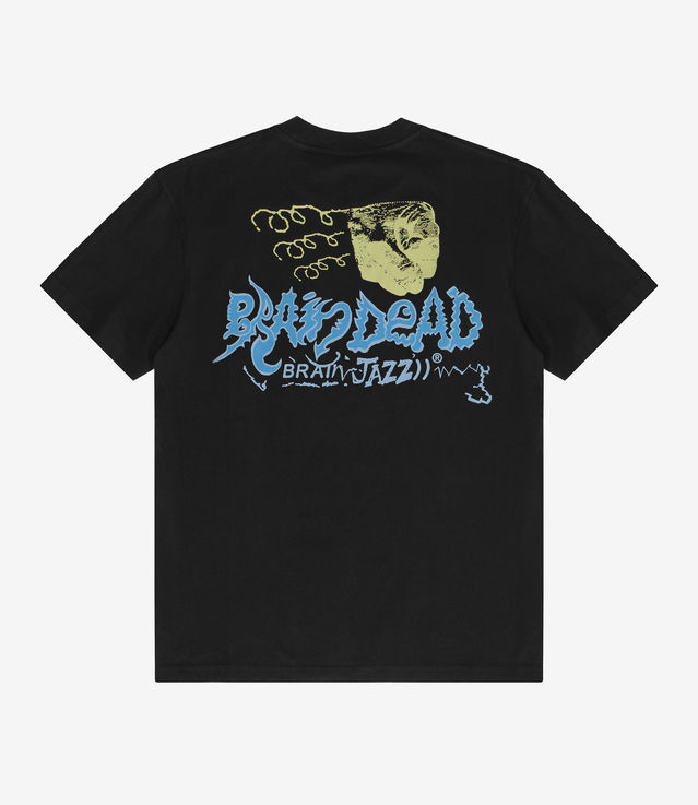 BRAIN DEAD　BRAIN JAZZ T-SHIRT SIZE M Shop Brain Dead Brain Jazz T-Shirt Black at itk online store