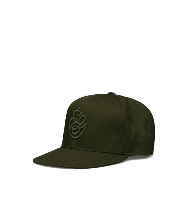 Shop Engineered Garments Logo Baseball Cap Twill Olive at itk