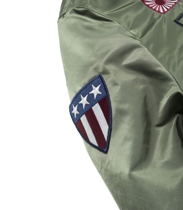 Shop Alpha Industries MA-1 Bomber VF Flying Tigers Sage