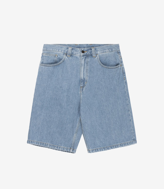 Shop Carhartt WIP Brandon Short 'Smith' Denim Blue Stone Bleached at ...