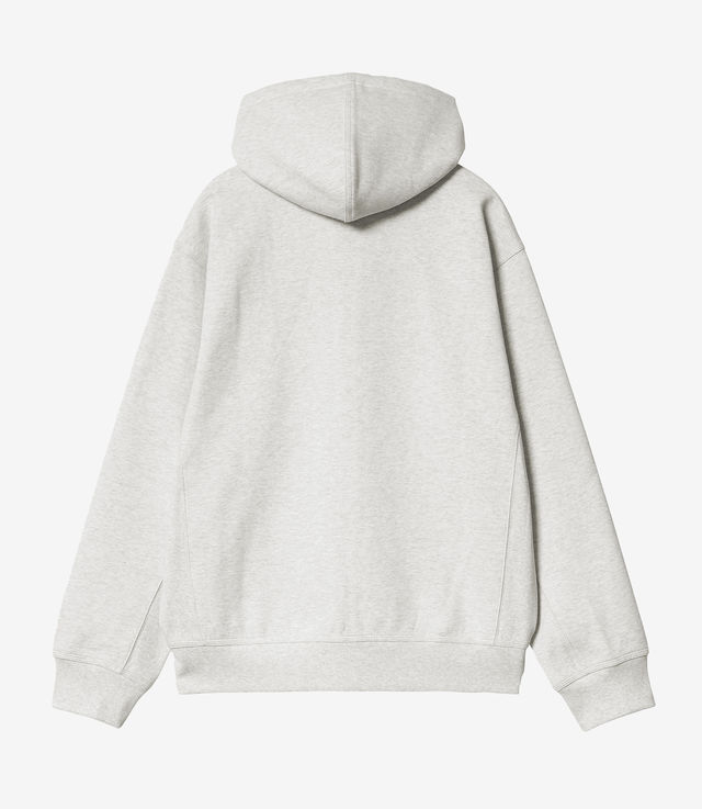 Shop Carhartt WIP Hooded American Script Jacket Ash Heather