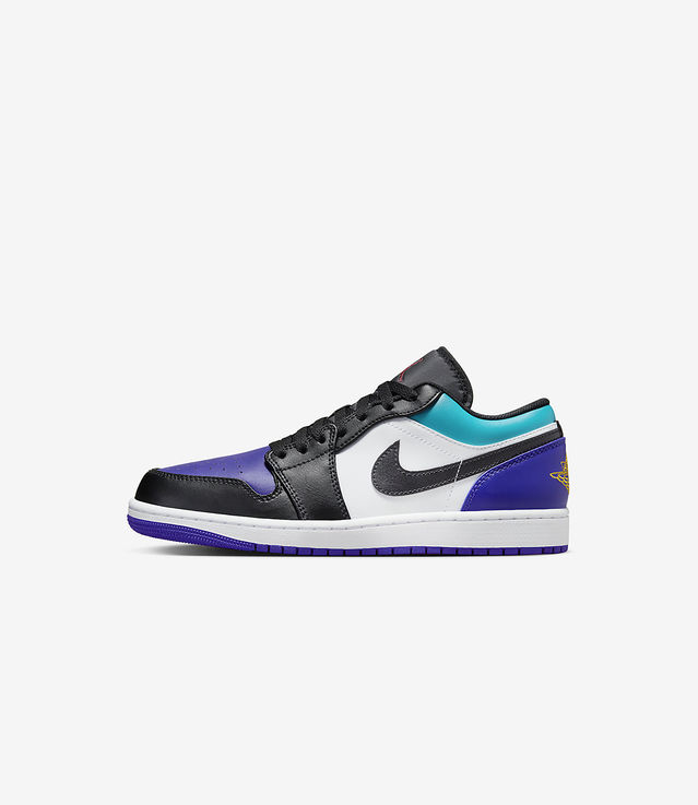 Shop Air Jordan 1 Low White/Bright Concord/Aquamarine at itk