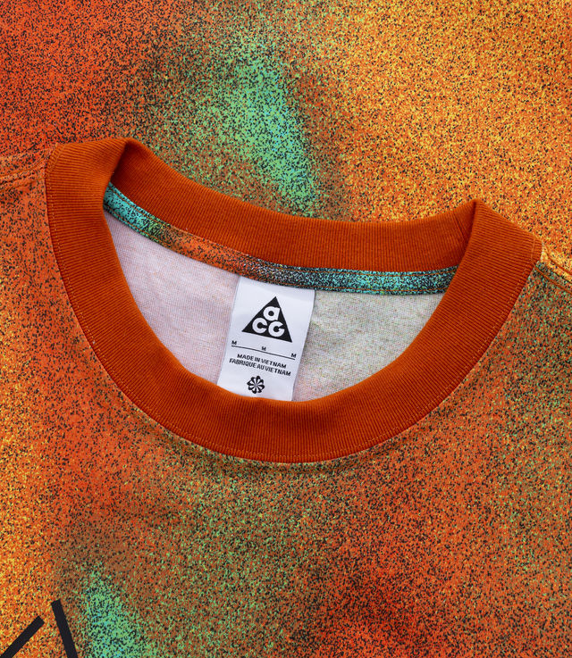 Shop Nike ACG 'Snowdrift' AOP Longsleeve Tour Yellow
