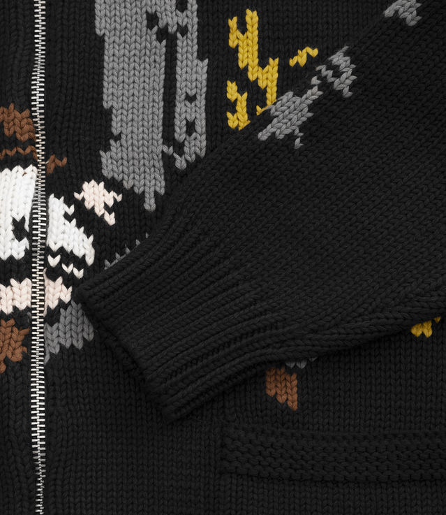 トップス <Fucking Awesome>Us You Them Cardigan Fucking Awesome Men's Us You Them Cowichan Cardigan in Black