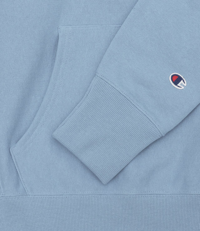 Shop Champion Hooded Sweatshirt Chest Logo Baby Blue at itk online store