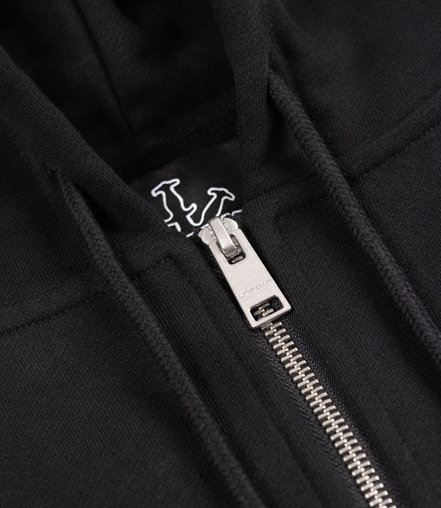 Shop Unknown London Cross Rhinestone Hoodie Black/White at