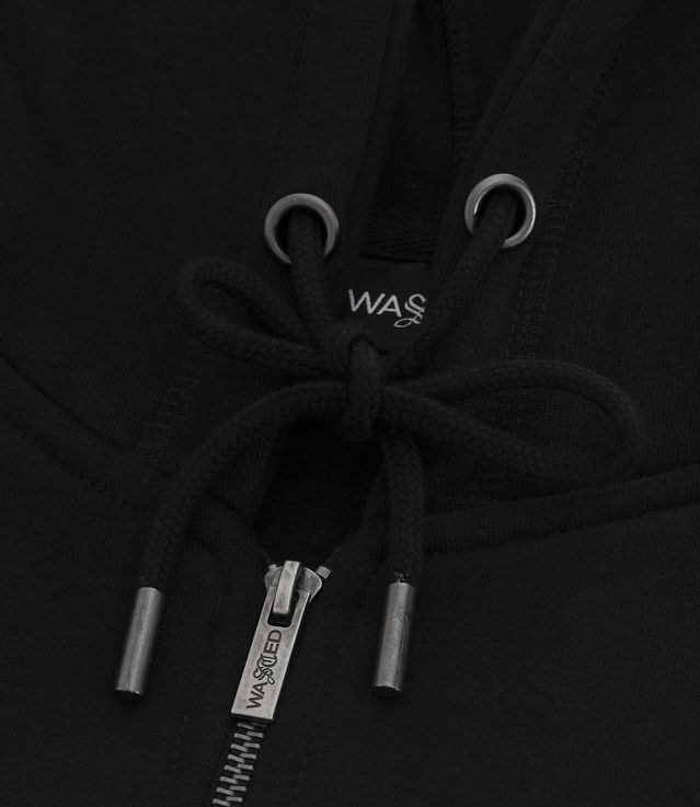 Shop Wasted Paris Iron Bliss Zip Hoodie Black at itk online Shop Wasted Paris Iron Bliss Zip Hoodie Black at itk online
