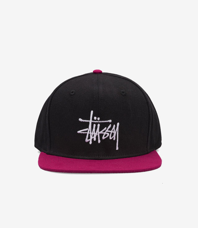 Shop Stussy 2-Tone Team Strapback Cap Black at itk online store