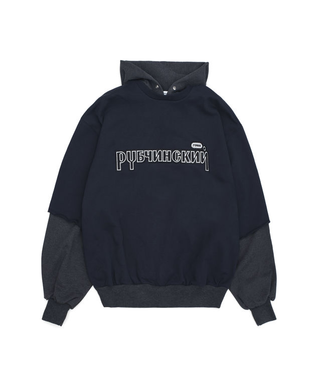 安い通販 S GOSHA RUBCHINSKIY COMBO HOODED SWEAT - トップス