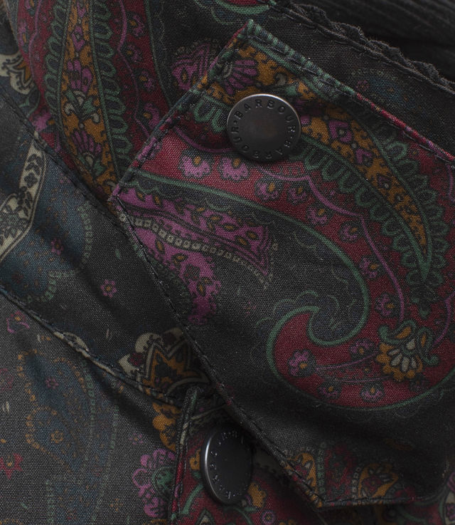 Shop Barbour x Noah Waxed Bedale Jacket Paisley at itk