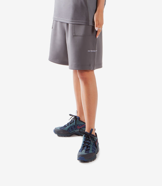Shop Pop Trading Company Sport Shorts Anthracite at itk online store