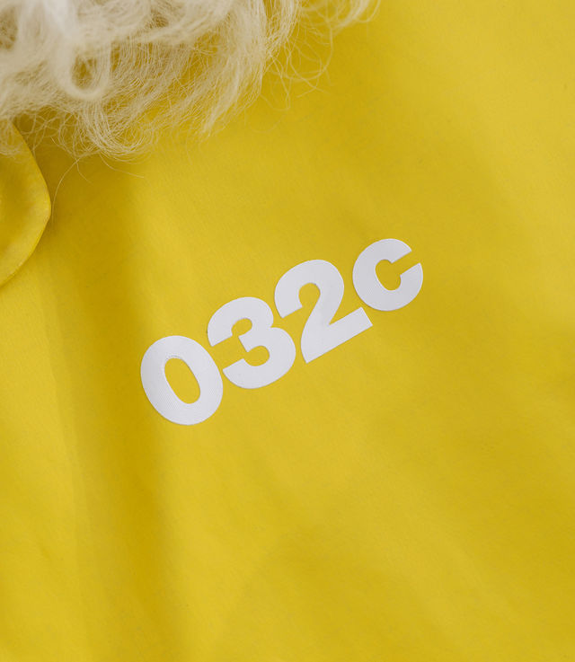 Shop 032c GUILTY Tempest Bomber Jacket Yellow at itk online store