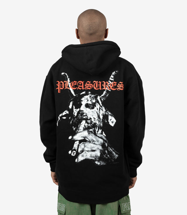 Shop Pleasures Goat Zip Hoodie Black at itk online store