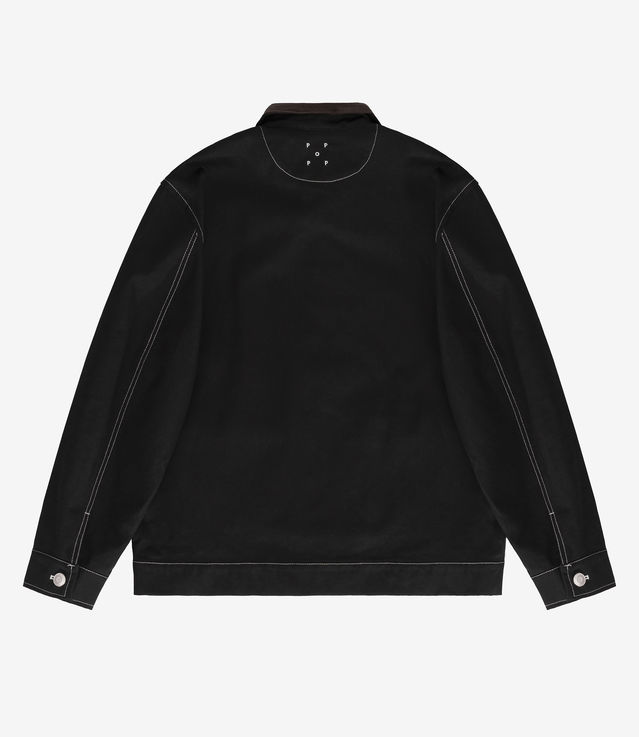 Shop Pop Trading Company Full Zip Jacket Black at itk online store