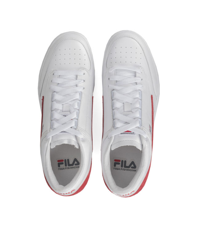 【希少】FILA T-1 MID X GOSHA RUBCHINSKIY Gosha Rubchinskiy x Fila T1 Mid Leather Sneakers in Black
