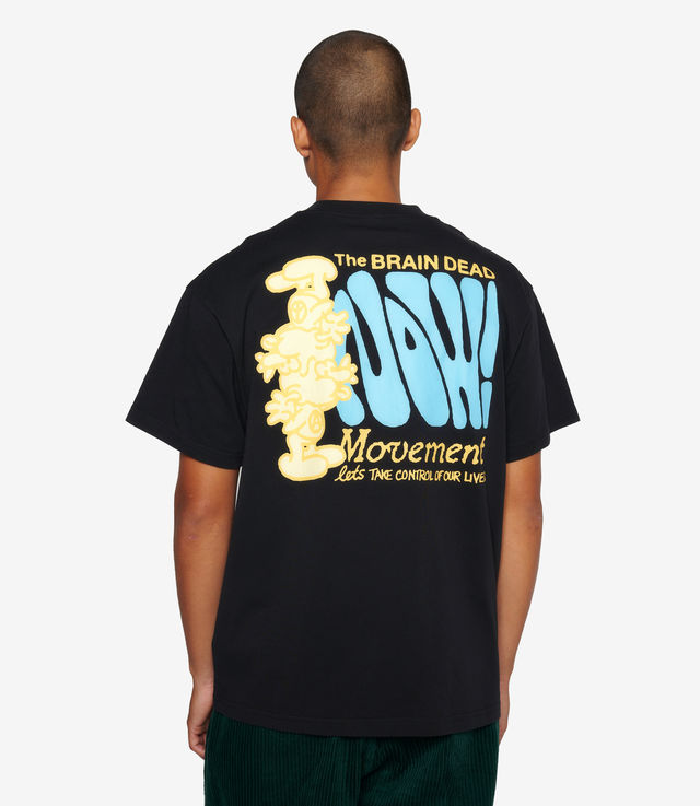 Tシャツ・カットソー Brain Dead \"The Now Movement\" t-shirt Black Brain Dead: Men's The Now Movement T-Shirt (Black) | DSMNY E