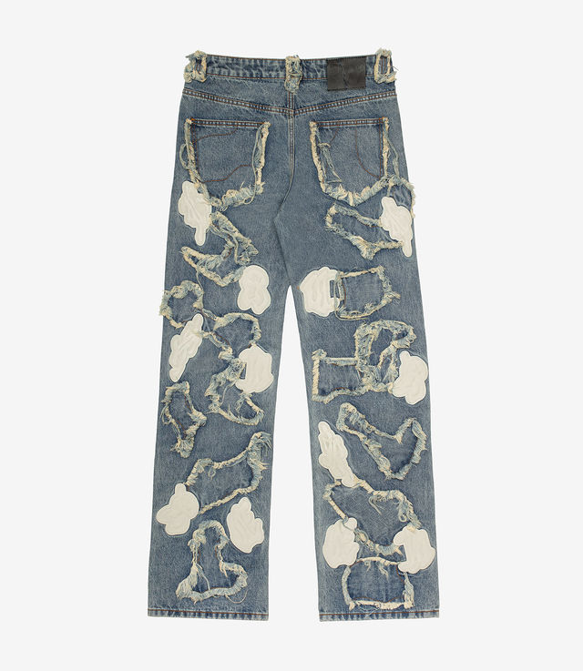 Shop Racer Worldwide Definitive Patch Jeans Blue at itk online store