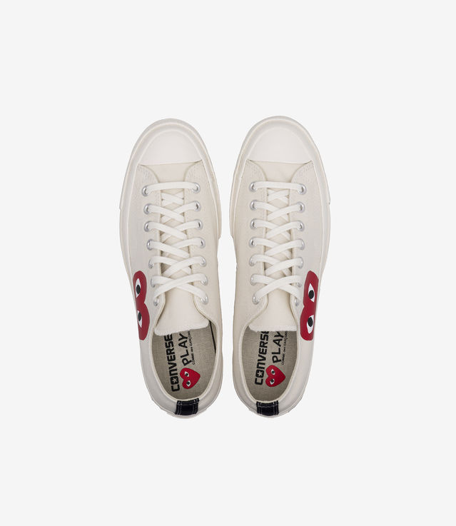 Shop Comme des Garcons Play x Converse Chuck Taylor All Star 70 Ox Beige at itk online store