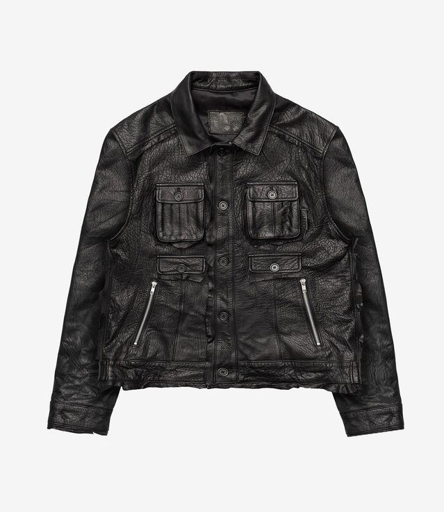Shop Racer Worldwide Sundried Leather Jacket Black at itk