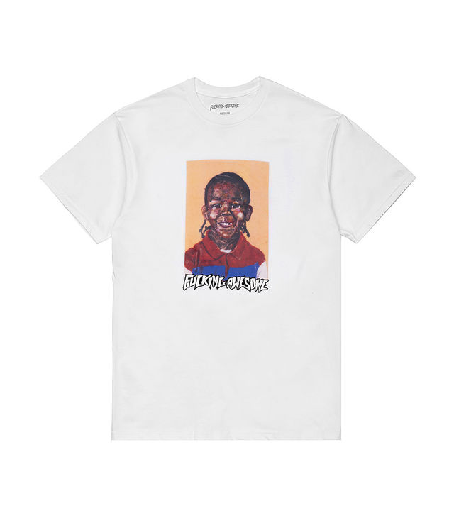 Shop Fucking Awesome Nak Felt Class Photo Tee White at itk