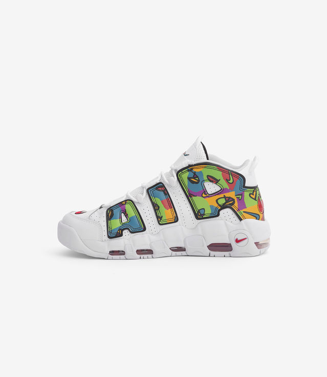 Shop Nike Air More Uptempo 'Peace, Love, Swoosh' White at