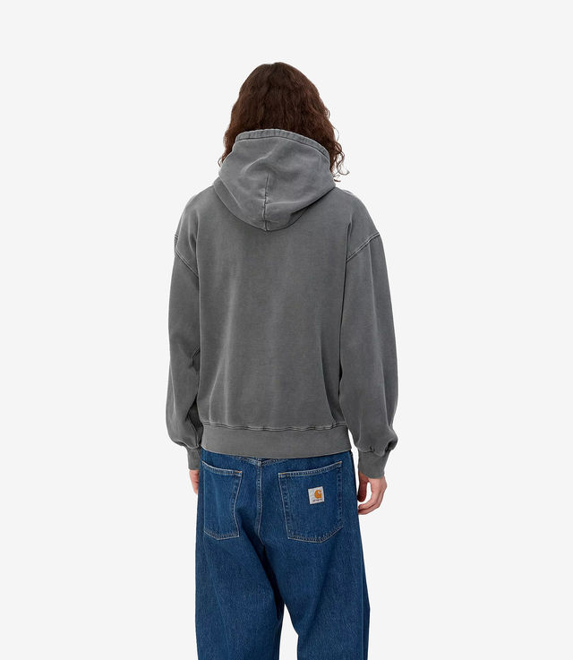 Shop Carhartt WIP Hooded Vista Sweat Graphite Garment Dyed at itk