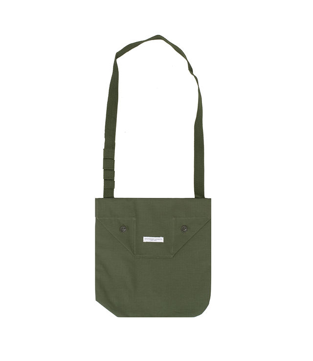 Shop Engineered Garments Shoulder Pouch Cotton Ripstop Olive