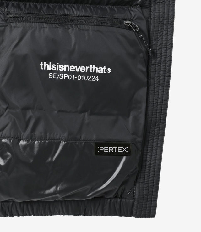 thisisneverthat PERTEX® TDownJacketBlack Shop Thisisneverthat PERTEX® T Down Jacket Black at itk online store