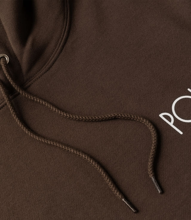 Shop Polar Skate Co Stroke Logo Dave Hoodie Chocolate at itk
