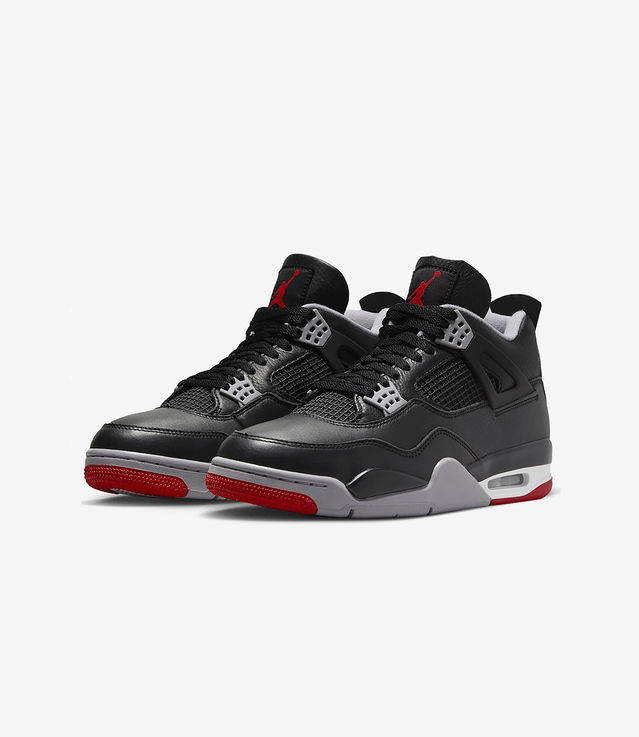 Shop Air Jordan 4 Retro Bred Reimagined Black Varsity Red at itk online store