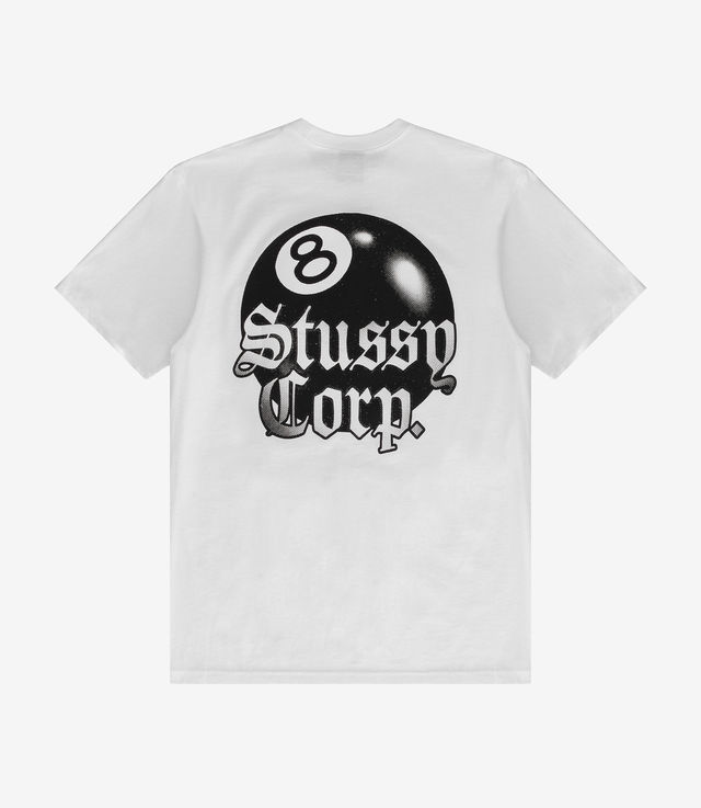 Shop Stussy 8 Ball Corp. Tee White at itk online store