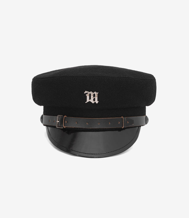 Leather Monogram Gavroche Black