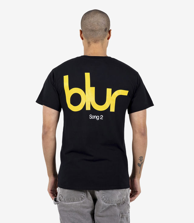 Shop Pleasures x Blur Song 2 T-Shirt Black at itk online store