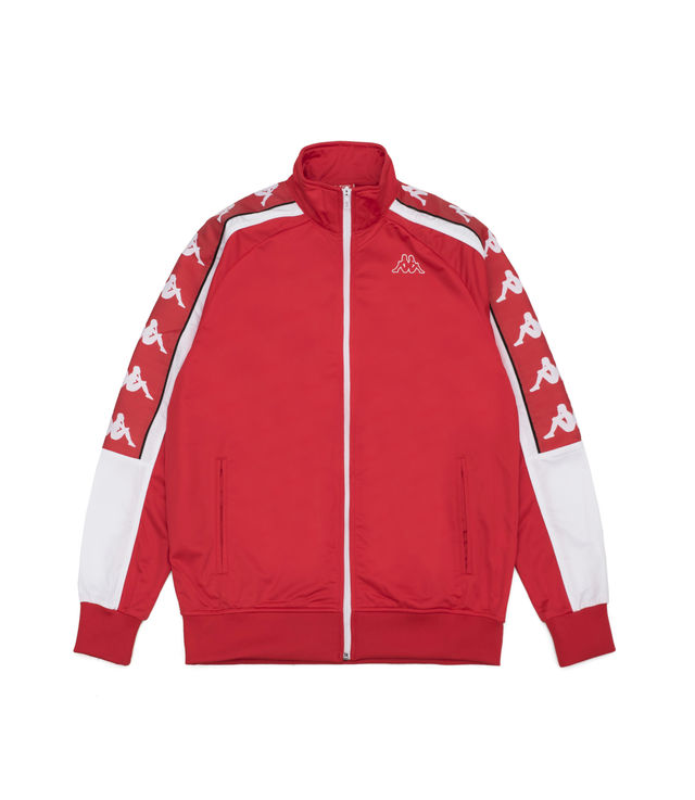 Shop Kappa Banda Ahran Track Jacket Flame Red White at itk online store