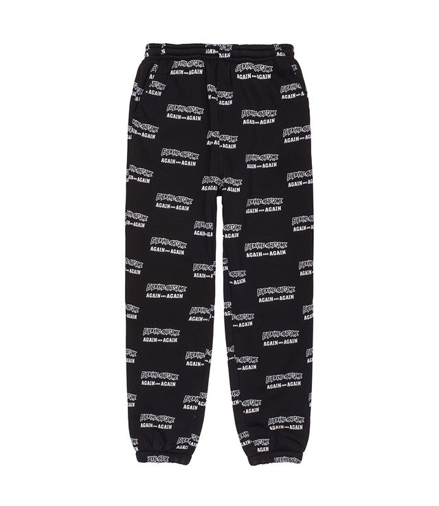 Shop Fucking Awesome Again And Again Sweatpants Black/White at itk