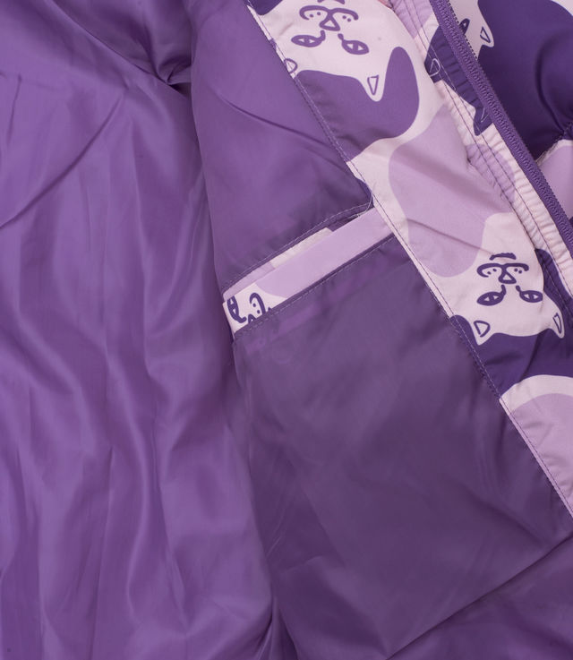 Shop Ripndip Nerm Camo Puffer Jacket Purple Camo at itk online store