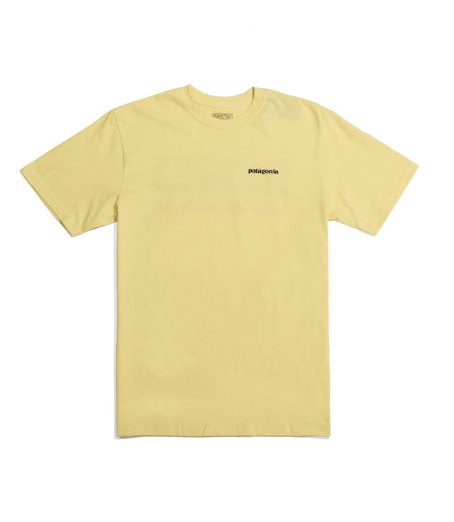 Shop Patagonia Men's P-6 Logo Cotton T-Shirt Yoke Yellow at itk online ...