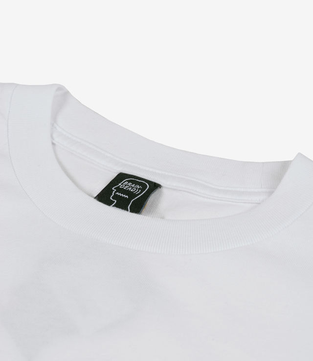 Shop Brain Dead Conscious Control LS T-Shirt White at itk