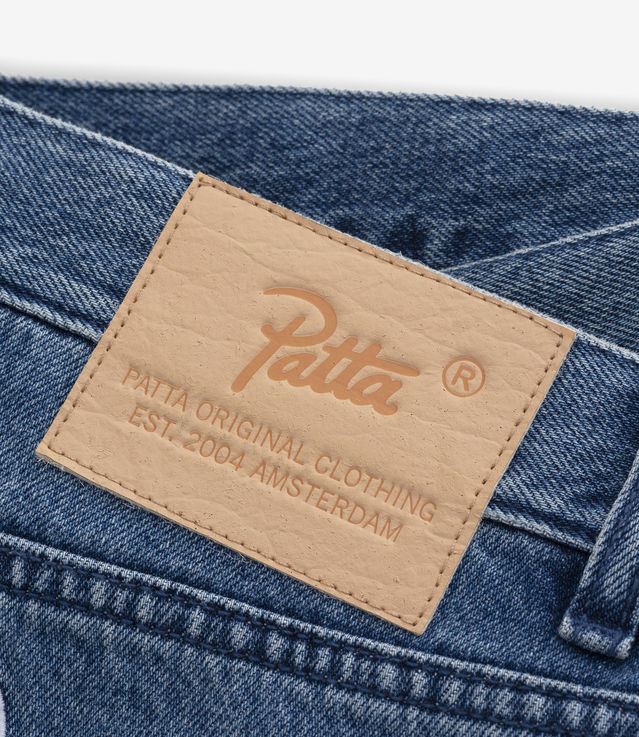 Patta Hope Love Peace Denim Pants (Light Blue)