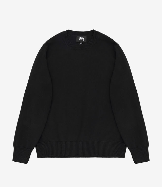 Shop Stussy Bent Crown Sweater Black at itk online store