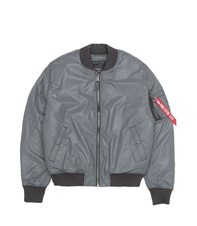 Shop Alpha Industries MA-1 Bomber VF Reflective Anthra at itk online store