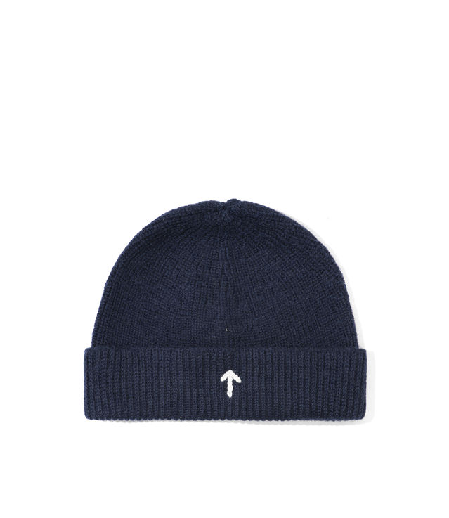 Shop Nigel Cabourn Broad Arrow Beanie Black Navy at itk online store