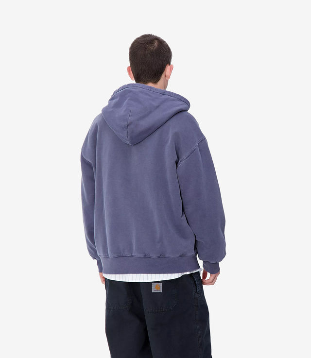 Shop Carhartt WIP Hooded Vista Jacket Aura Garment Dyed at
