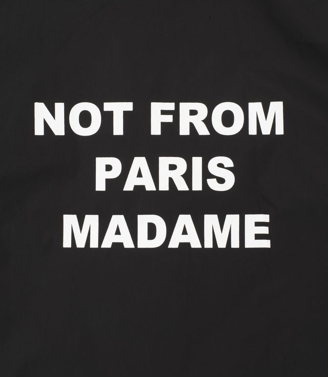 Shop Drôle de Monsieur Hooded Not from Paris Madame Long