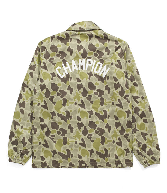 champion camo coach jacket