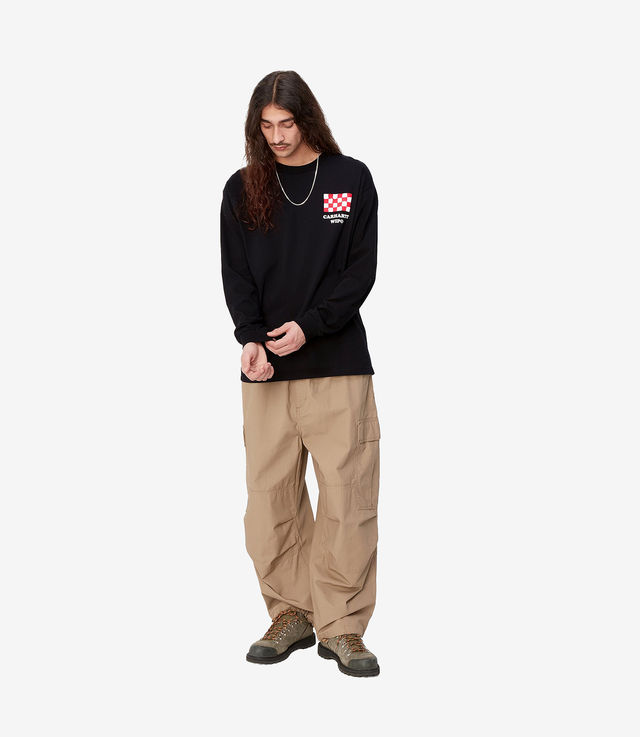 Shop Carhartt WIP L/S Isis Maria T-Shirt Black at itk online