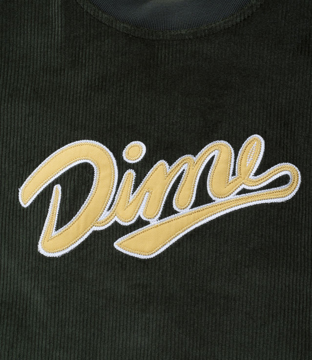 Shop Dime Team Corduroy Crewneck Dark Forest at itk online store