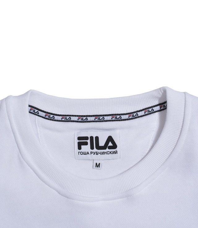 Shop Gosha Rubchinskiy x Fila Sweatshirt White at itk online store