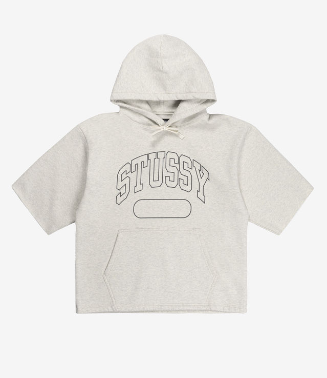 Shop Stussy SS Boxy Cropped Hood Ash Heather at itk online store
