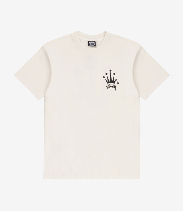 【STUSSY】Regal Crown Pig. Dyed Tee (Natural) Shop Stussy Regal Crown Pig. Dyed Tee Natural at itk online